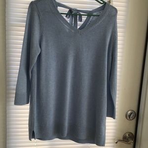 Talbots. Linen light blue sweater/tunic